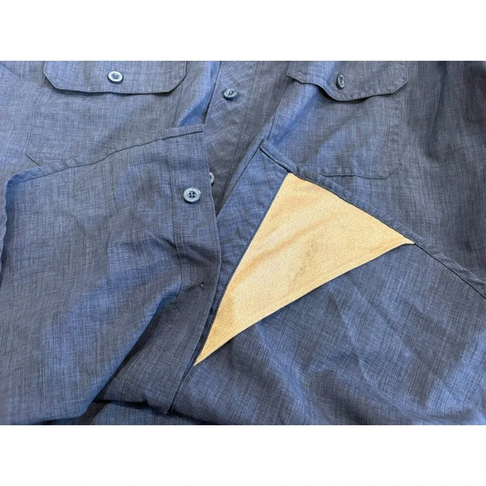 Orvis Shirt Mens Size XXL Navy Blue Classic Collection Short Sleeve Tech Fishing - Picture 6 of 10